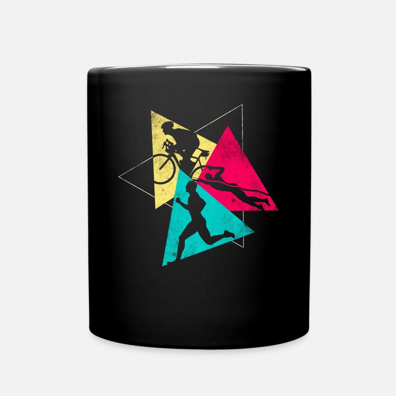 Triathlon - Full Colour Mug - black