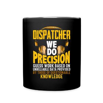 We perform precision estimates based on - Full Colour Mug - black - Front