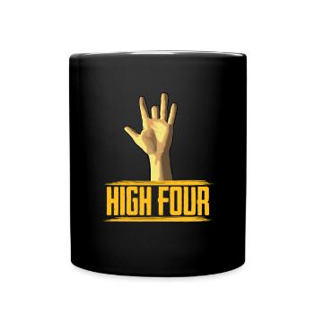 High four-hand prosthesis - Full Colour Mug - black - Front