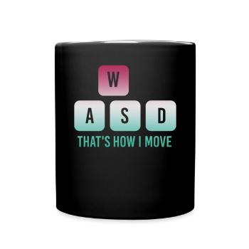 C’est ainsi que je déplace les touches de l’ordinateur du clavier en disant - Mug uni - noir - Devant