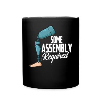Etwas Montage erforderlich Beinprothese - Tasse einfarbig - Schwarz - Vorne