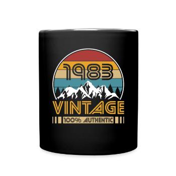 40. Geburtstag Jahrgang 1983 Vintage 1983 - Tasse einfarbig - Schwarz - Vorne