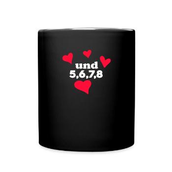 Tanzen Tanz Tanzkurs Rhythmus - Tasse einfarbig - Schwarz - Vorne