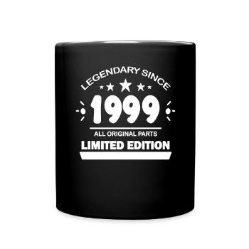 1999 - Né 1999 - Année de construction 1999 - Mug uni - noir - Devant