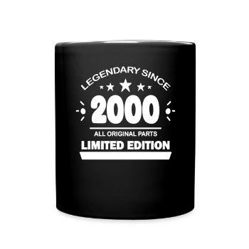 2000 - Year 2000 - Year of construction 2000 - Full Colour Mug - black - Front