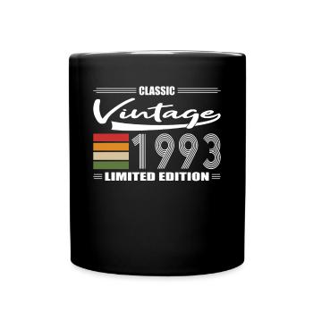 30. Geburtstag Classic 1993 Vintage 1993 - Tasse einfarbig - Schwarz - Vorne