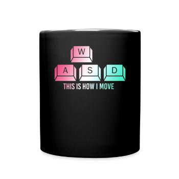 C’est ainsi que je déplace les touches de l’ordinateur du clavier en disant - Mug uni - noir - Devant
