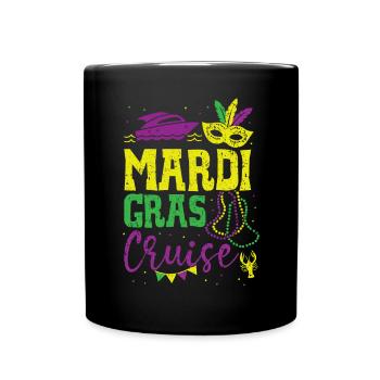 Mardi Gras Cruise New Orleans Louisiana Parade - Full Colour Mug - black - Front