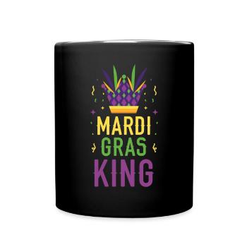 Mardi Gras King New Orleans Louisiana Parade - Full Colour Mug - black - Front