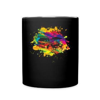 Camper Gift Idea Camping - Full Colour Mug - black - Front