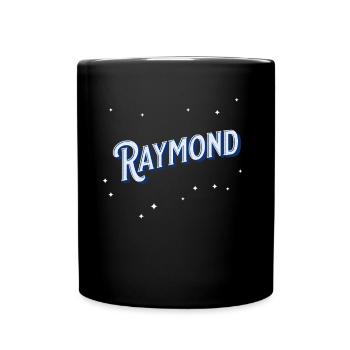 Raymond Namen personalisiert - Tasse einfarbig - Schwarz - Vorne