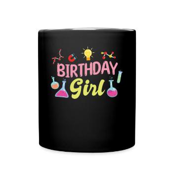 Science Birthday Girl - Mug uni - noir - Devant