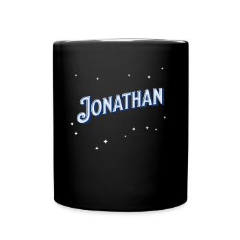 Jonathan name personalized - Full Colour Mug - black - Front