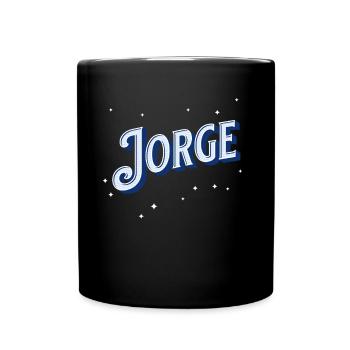 Jorge Namen personalisiert - Tasse einfarbig - Schwarz - Vorne