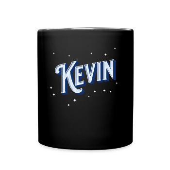Kevin's name personalized - Full Colour Mug - black - Front