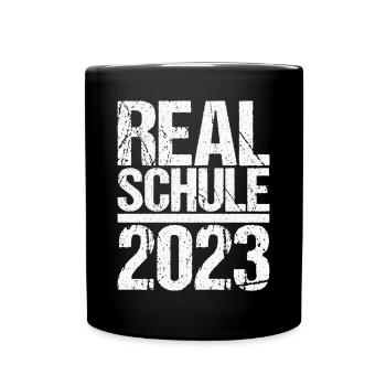 Realschule bestanden Realschulabschluss 2023 - Tasse einfarbig - Schwarz - Vorne