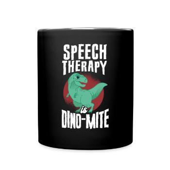 Speech Therapist Therapy Assistant - Full Colour Mug - black - Front