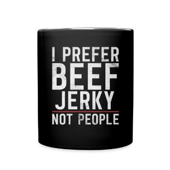 Beef Jerky Gift Beef Jerky Lover - Mug uni - noir - Devant