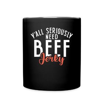 Beef Jerky Gift Beef Jerky Lover - Full Colour Mug - black - Front
