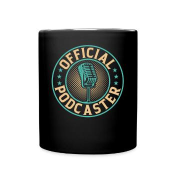 Podcasting Podcast Lover Podcast Host - P officiel - Mug uni - noir - Devant