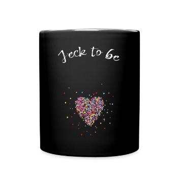 Fasnacht confettis Jeck future maman progéniture - Mug uni - noir - Devant