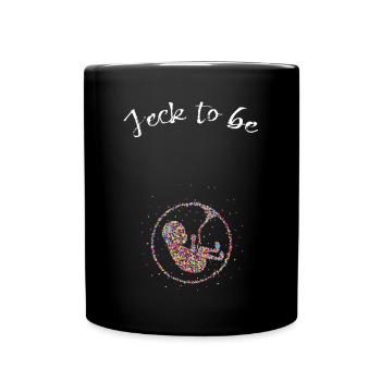 Carnaval Confetti Jeck Expectant Mom Baby Bump - Mug uni - noir - Devant
