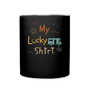 Conducteur de camping-car camping voiture drôle vintage - Mug uni - noir - Devant