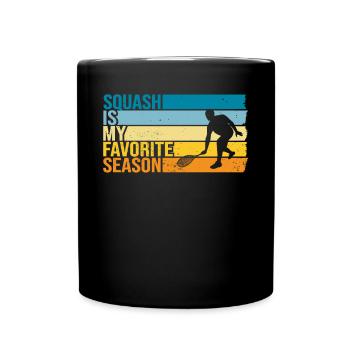 Squash Is My Favorite Season - Tasse einfarbig - Schwarz - Vorne