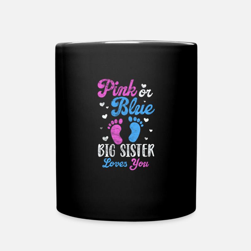 Grande sœur Frère frères et sœurs Cadeau - Mug uni - noir