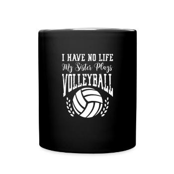 Soeur de softball - Mug uni - noir - Devant