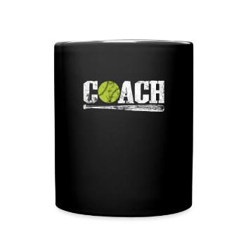Entraîneur de softball - Mug uni - noir - Devant
