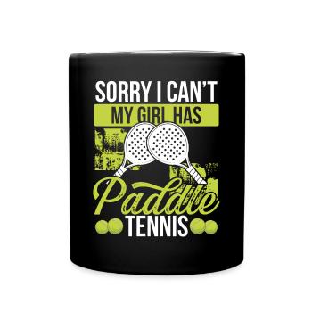 Match de joueur de paddle-tennis Papa Fête des pères Papa - Mug uni - noir - Devant