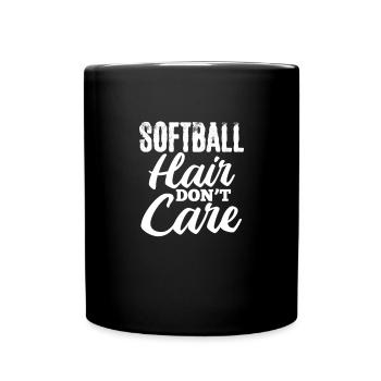 Softball Spieler Baseball Sport Pitcher Geschenk - Tasse einfarbig - Schwarz - Vorne