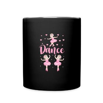 Ballett Ballerina Ballet-Tänzerin Tanzen Geschenk - Tasse einfarbig - Schwarz - Vorne
