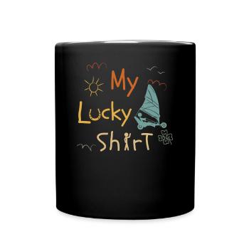 Sand Sailing Windracer Vintage Landsegler - Full Colour Mug - black - Front