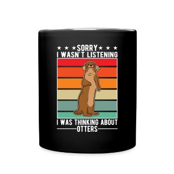 Loutre Cadeau Loutre Loutre Loutre Loutre de mer - Mug uni - noir - Devant