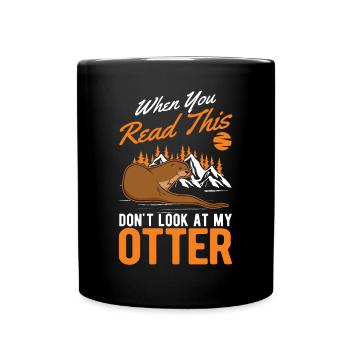 Loutre Cadeau Loutre Loutre Loutre Loutre de mer - Mug uni - noir - Devant