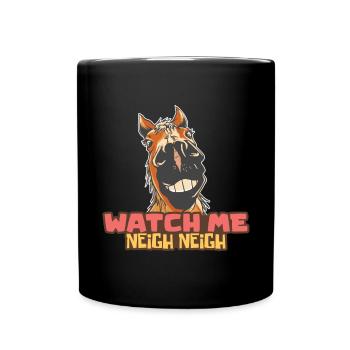 Chevaux, Équitation, Courses hippiques, Équitation - Mug uni - noir - Devant