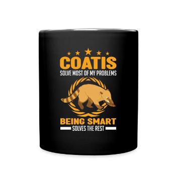 Coati Gift Coati Proboscis - Full Colour Mug - black - Front