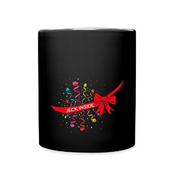 Carnival Confetti Jeck Baby Belly Pregnant Mom - Full Colour Mug - black - Front