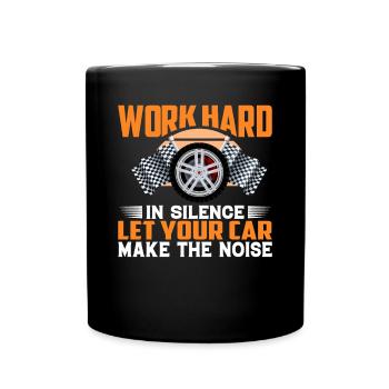 Work hard in silence, let your - Full Colour Mug - black - Front