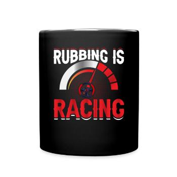 Frotter c’est courir - Voiture de course - Mug uni - noir - Devant