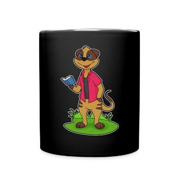 Meerkat Book - Full Colour Mug - black - Front