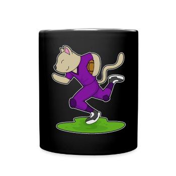 Sports de football américain des Cat - Mug uni - noir - Devant