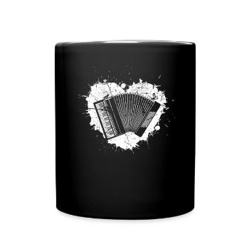 Accordion Styrian Harmonica Accordion - Full Colour Mug - black - Front