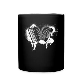 Accordion Styrian Harmonica Accordion - Full Colour Mug - black - Front