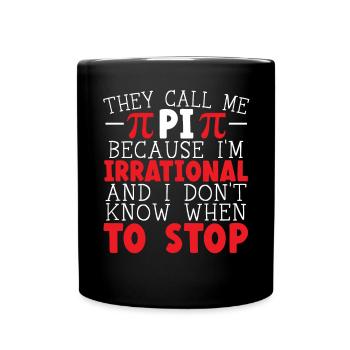 Professeur de mathématiques Math Professeur de Mathématicien Pi Day - Mug uni - noir - Devant