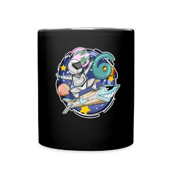 6 ans Jeune astronaute Cosmos 6ème anniversaire - Mug uni - noir - Devant