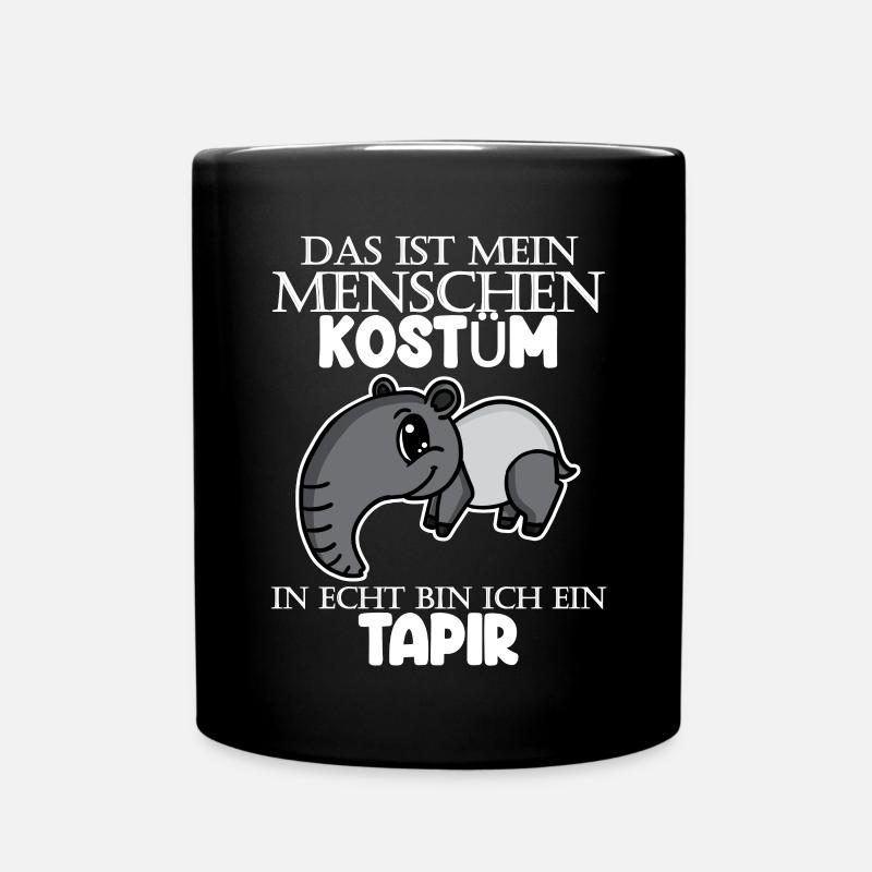 tapire tapire - Tasse einfarbig - Schwarz