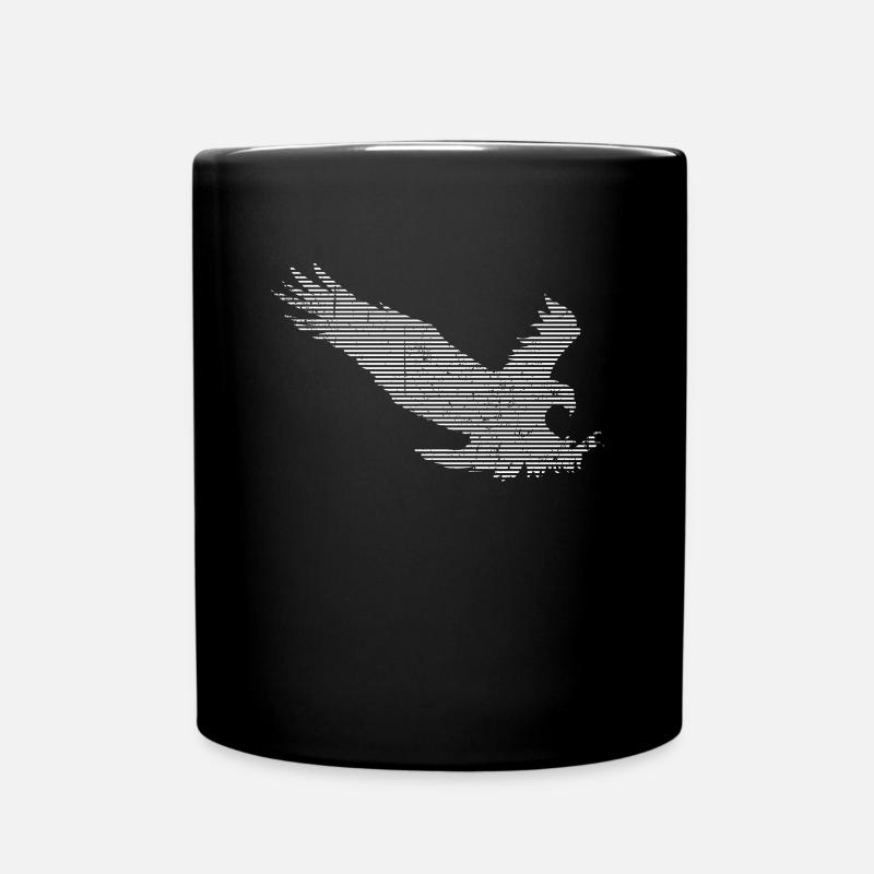 Adler - Tasse einfarbig - Schwarz